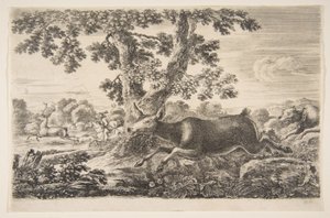 Rådjursjakt, från Animal hunts Jagar på olika djur, ca. 1654.