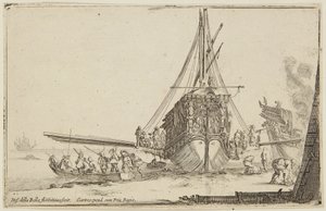 Ombordstigning (Olika figurer) av Stefano della Bella