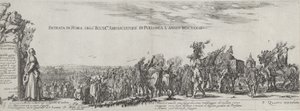 Den polske ambassadörens intåg i Rom, 1633. av Stefano della Bella