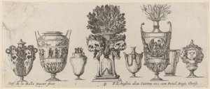 Fantastiska vaser, troligen 1646. av Stefano della Bella