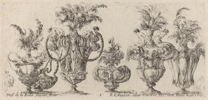 Fantastiska vaser, troligen 1646. av Stefano della Bella