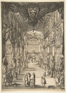 Francesco de Medicis begravning 1634. av Stefano della Bella