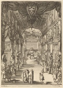 Prins Francesco de Medicis begravning av Stefano della Bella