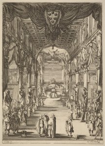 Prins Francesco de Medicis begravning av Stefano della Bella