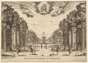 Venus trädgård, 3:e scenen: Gudarnas bröllop av Stefano della Bella