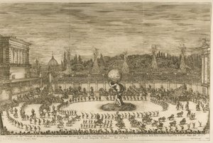 Den firande världen, balett till häst i samband med Cosimo de Medicis bröllop med M av Stefano della Bella