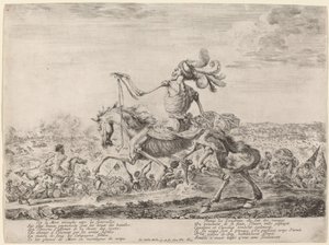Döden på ett slagfält, 1648. av Stefano della Bella