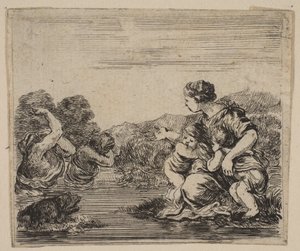 Latona, från Game of Mythology Game of Mythology, 1644. av Stefano della Bella