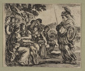 De nio muserna, 1644. av Stefano della Bella