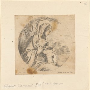 Maria ammar barnet av Stefano della Bella