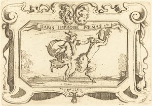 Merkurius jagar en satyr som håller i en bok av Stefano della Bella