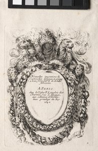 Ny modell för en kartusch, 1647. av Stefano della Bella