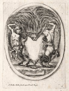 Ny modell för en kartusch, 1647. av Stefano della Bella