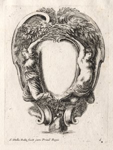 Ny modell för en kartusch, 1647. av Stefano della Bella