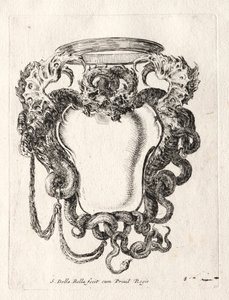 Ny modell för en kartusch, 1647. av Stefano della Bella