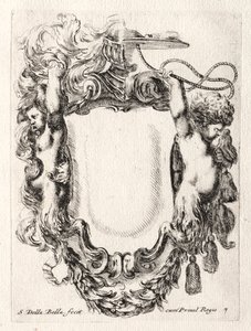 Ny modell för en kartusch, 1647. av Stefano della Bella