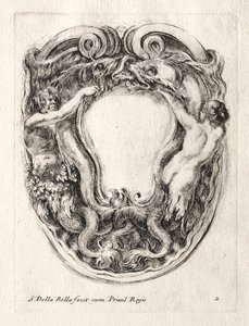 Ny modell för en kartusch, 1647. av Stefano della Bella