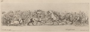 Prydnadsfris med vinrankor, troligen 1648. av Stefano della Bella