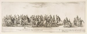 Del av ingången till den polska legationen I och K, 1633. av Stefano della Bella