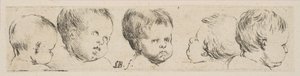 Plåt 10: Five Heads of Children, från 