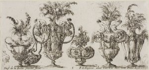Tallrik fem från Collection of Various Vases av Stefano della Bella