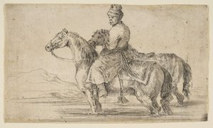 Polska brudgummen badhästar, ca. 1662. av Stefano della Bella
