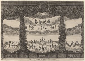 Sjätte scenen av hela himlen, 1637. av Stefano della Bella