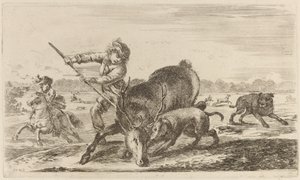 Stag at Bay av Stefano della Bella