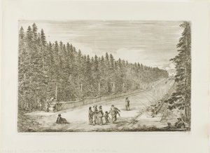 Fontänernas aveny av Stefano della Bella