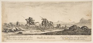 Slaget vid Amalekiterna, ca. 1645-52. av Stefano della Bella