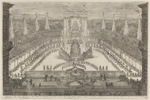 Prinsen av Toscana, hans hästtrupper och vagnar runt berget Atlas, 1661. av Stefano della Bella