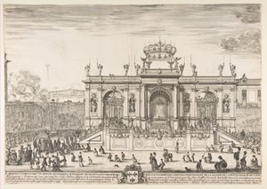Processionen av det heliga sakramentet, ca. 1648. av Stefano della Bella