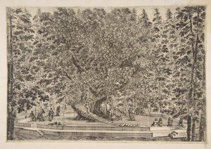 Trädhuset på Pratolino, ca. 1653. av Stefano della Bella