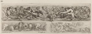Tre prydnadsband, troligen 1648. av Stefano della Bella