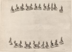Tjugofyra kavaljerer, 1652. av Stefano della Bella