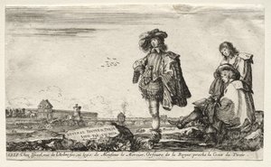 Olika figurer och landskap, 1649. av Stefano della Bella