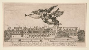 Veue et Perspective du Palais Cardinal (Utsikt och perspektiv på Cardinal Palace) av Stefano della Bella