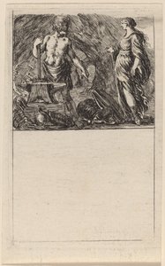Vulcan och Thetis av Stefano della Bella