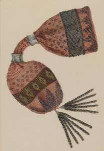 Pärlpåse, ca. 1940. av Stella Mosher