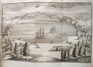 Utsikt över Petropavlovsks hamn, 1755 av Stepan Petrovich Krasheninnikov