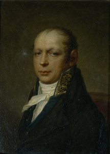 Porträtt av arkitekten Andreyan Adrian D. Zakharov 1761-1811, ca 1804