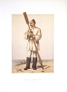 Storprins Svjatoslav I av Kievs plagg, 1877 av Stepan Stepanovich Strekalov