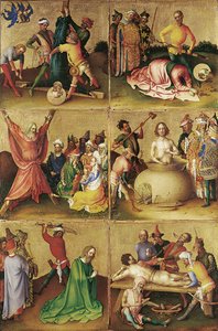 Apostlarnas martyrskap. Vänster panel