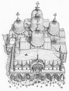 Markuskyrkan, Venedig, från luften av Stephen Conlin