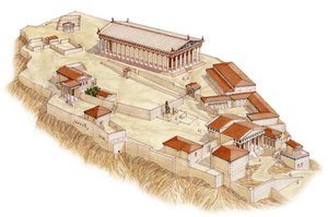 Akropolis, Aten, ca 421 f.Kr-380 f.Kr (bläck och akvarell)