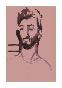 Ahmad (rosa), 2023 (digital) av Stephen Dow