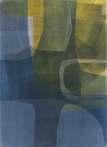 Arches Sun  Sea II, 2015 (monoprint på papper) av Stephen Dow