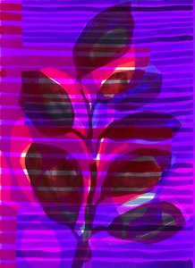 Botanical Stripe I, 2018 (digital) av Stephen Dow