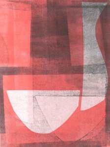 Bowl  Pitcher, 2015 (monoprint på papper) av Stephen Dow