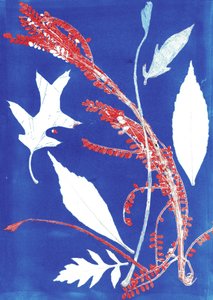 Jol I, 2017 (monoprint på papper) av Stephen Dow